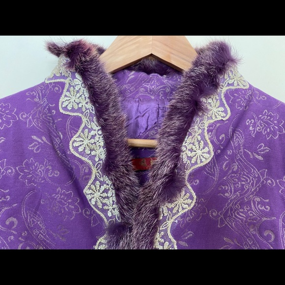 Vintage Asian hand embroidery short sleeve vest - Picture 2 of 5